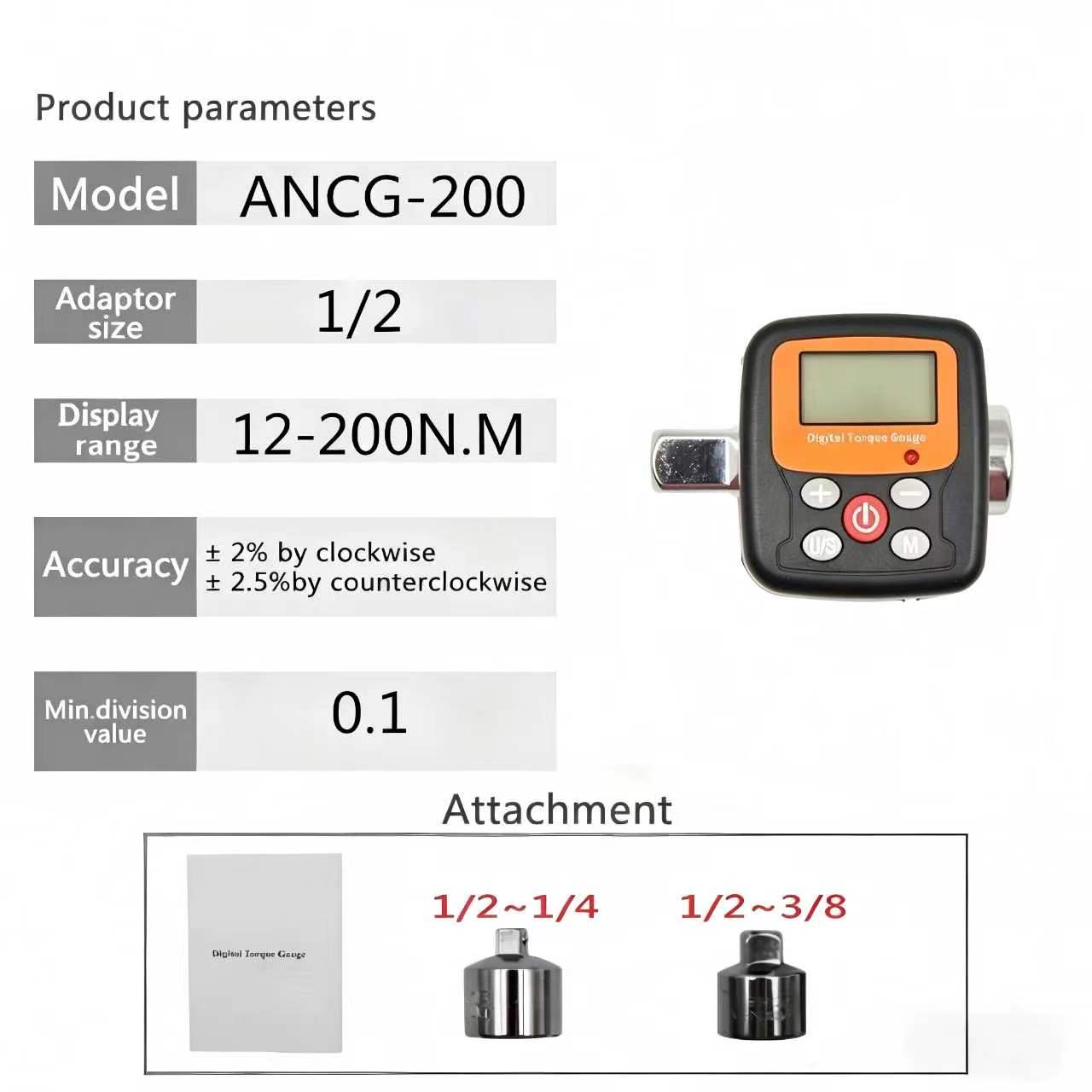 1/4'' 3/8'' 1/2 Company Direct - Torque Wrench Digital ulasan dan harga