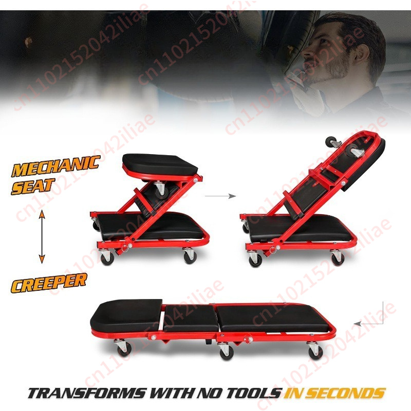 36-inch Folding Car Repair Bed - Garage Creeper Roller ulasan dan harga