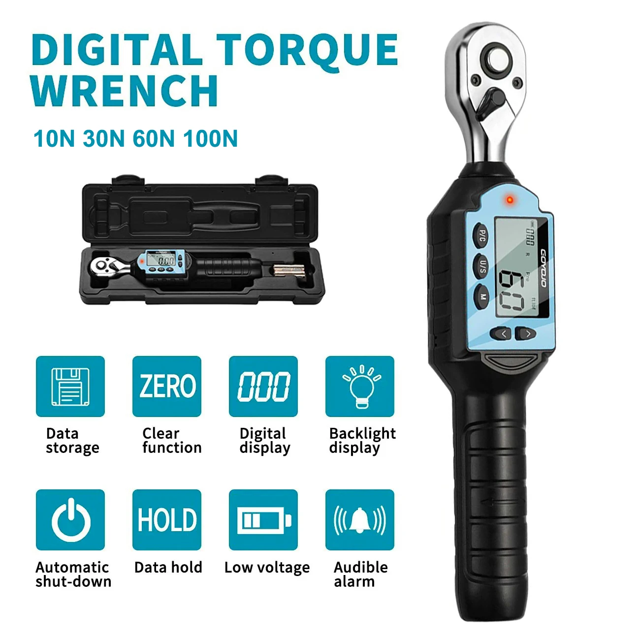 1/2 3/8 1/4 Digital Preset Tor - Torque Wrench Digital ulasan dan harga