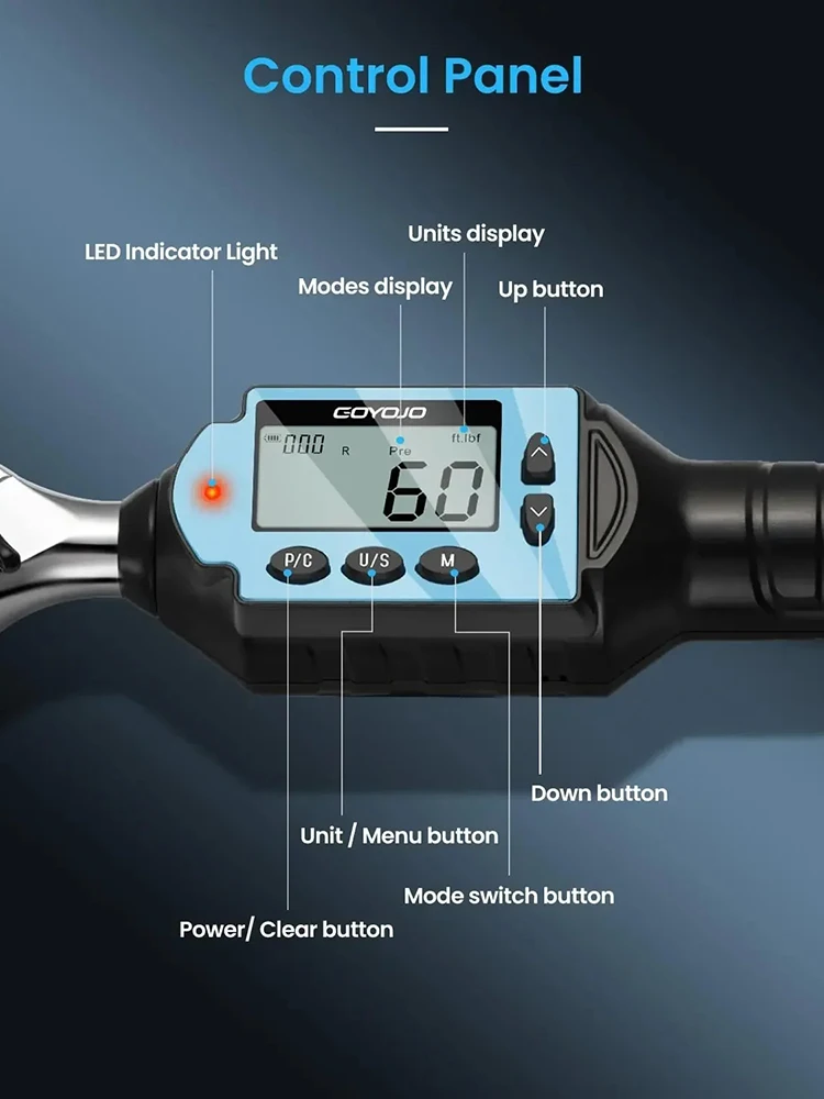 1/2 3/8 1/4 Digital Preset Tor - Torque Wrench Digital ulasan dan harga