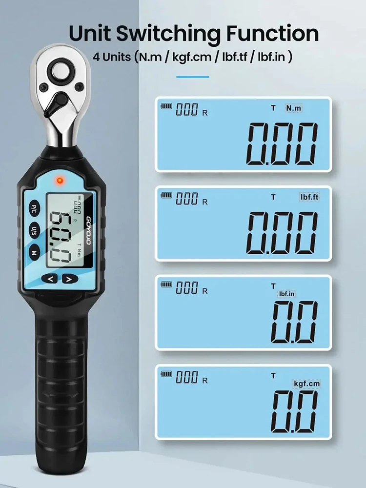 1/2 3/8 1/4 Digital Preset Tor - Torque Wrench Digital ulasan dan harga