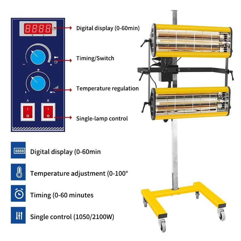 ​Infrared Car Paint Baking Lam - Auto Repair Shop Equipment ulasan dan harga