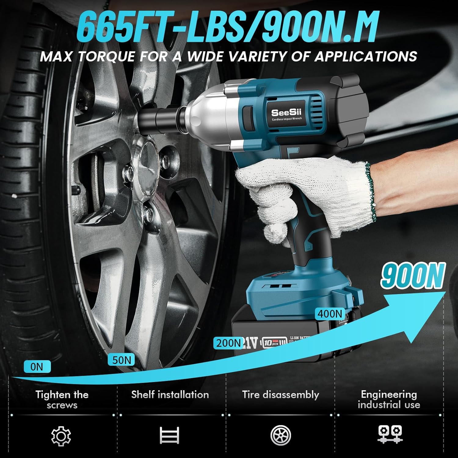 Seesii WH710 Cordless Electric - Torque Wrench Digital ulasan dan harga