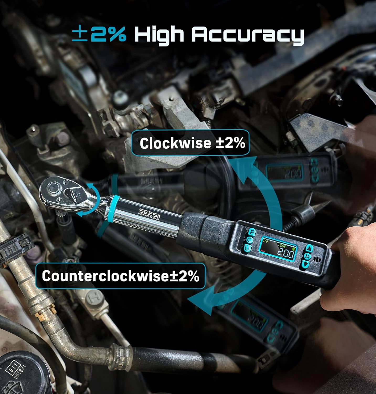 SEESII Digital Torque Wrench K - Torque Wrench Digital ulasan dan harga