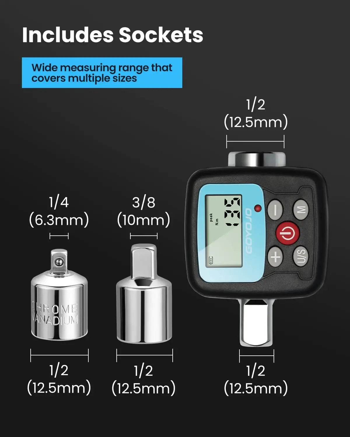 GOYOJO Digital Torque Wrench A - Torque Wrench Digital ulasan dan harga