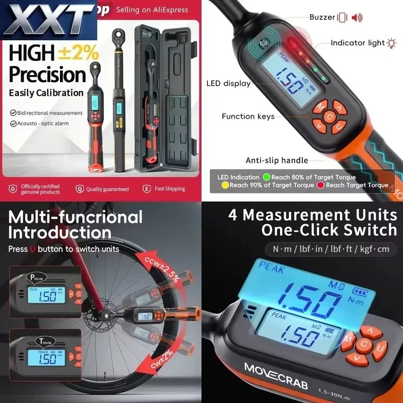 XXT  Digital Torque Wrench 1.5 - Torque Wrench Digital ulasan dan harga